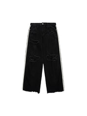 High Street Hole-In-The-Wall Simplicity Loose Jeans