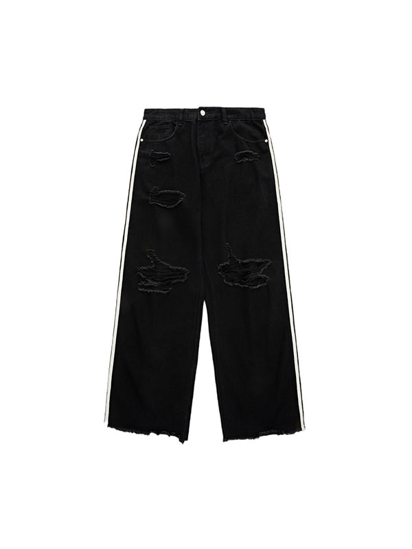 High Street Hole-In-The-Wall Simplicity Loose Jeans
