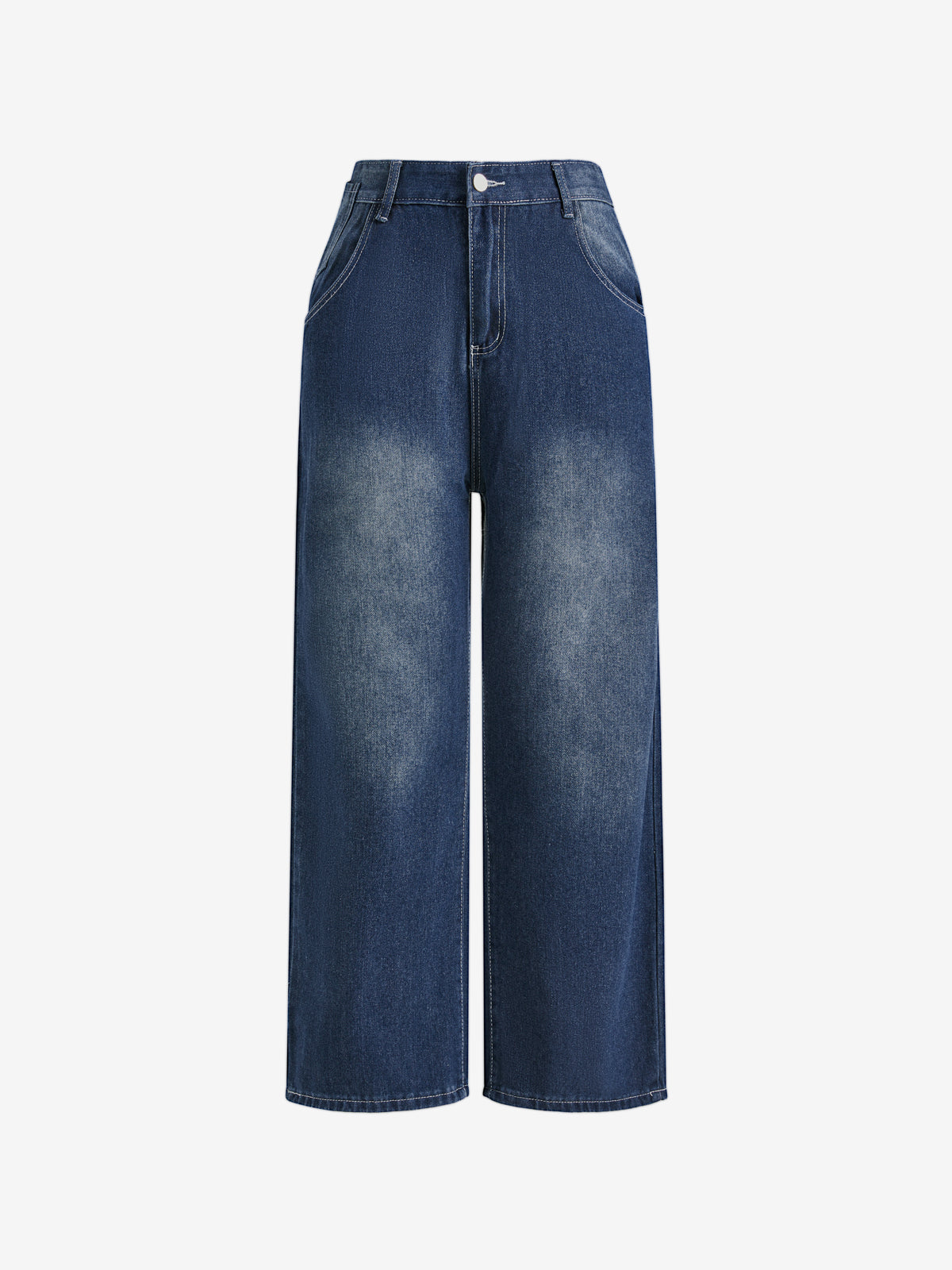 Personalized Pattern Loose Straight Fit Boyfriend Jeans