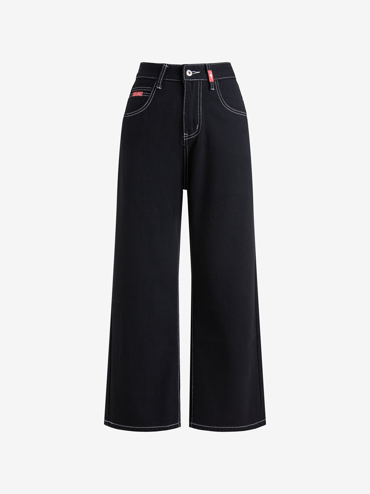 Fully Embroidered Skull Boyfriend Jeans