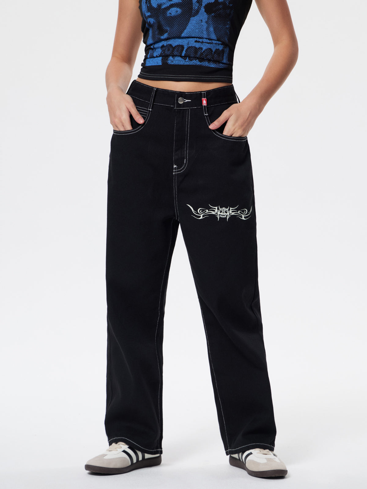 American Retro Hiphop Boyfriend Jeans