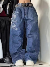American Style Washed Casual And Loose Boyfriend Jeans