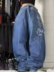 American Style Washed Casual And Loose Boyfriend Jeans