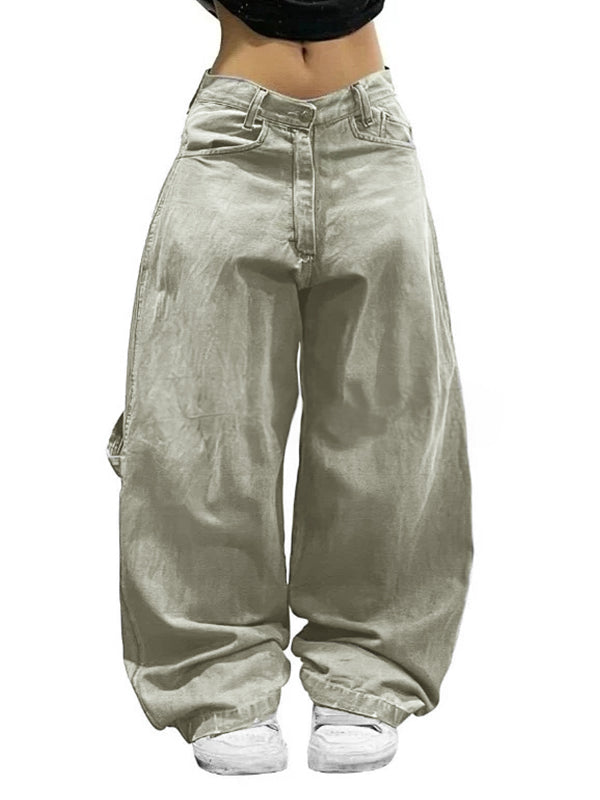 European American Street Hip-Hop Boyfriend Jeans