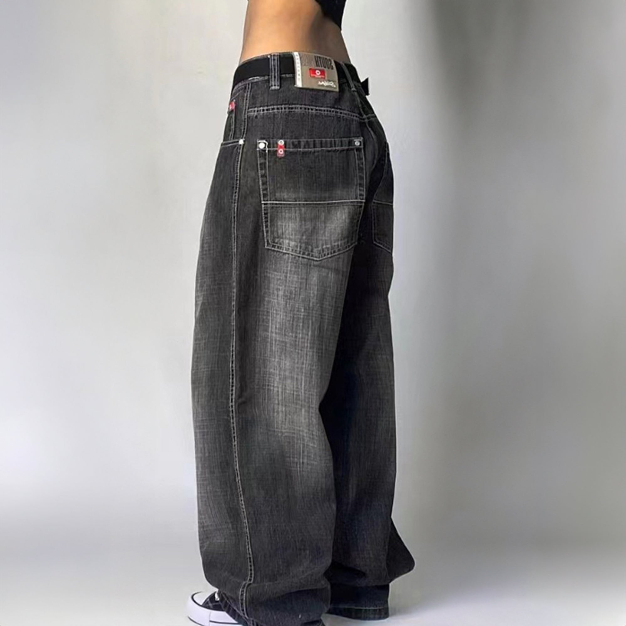 American Retro Distressed Washed Boyfriend Jeans