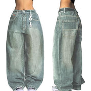 American Retro Distressed Washed Boyfriend Jeans