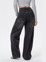 American Retro Distressed Washed Boyfriend Jeans