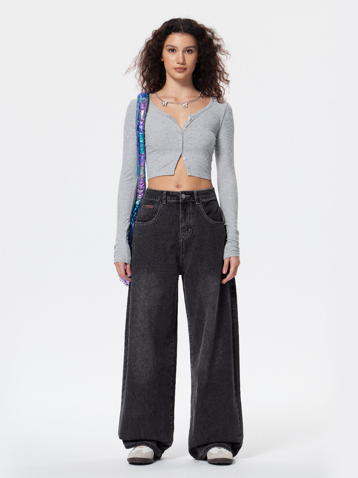 American Retro Distressed Washed Boyfriend Jeans