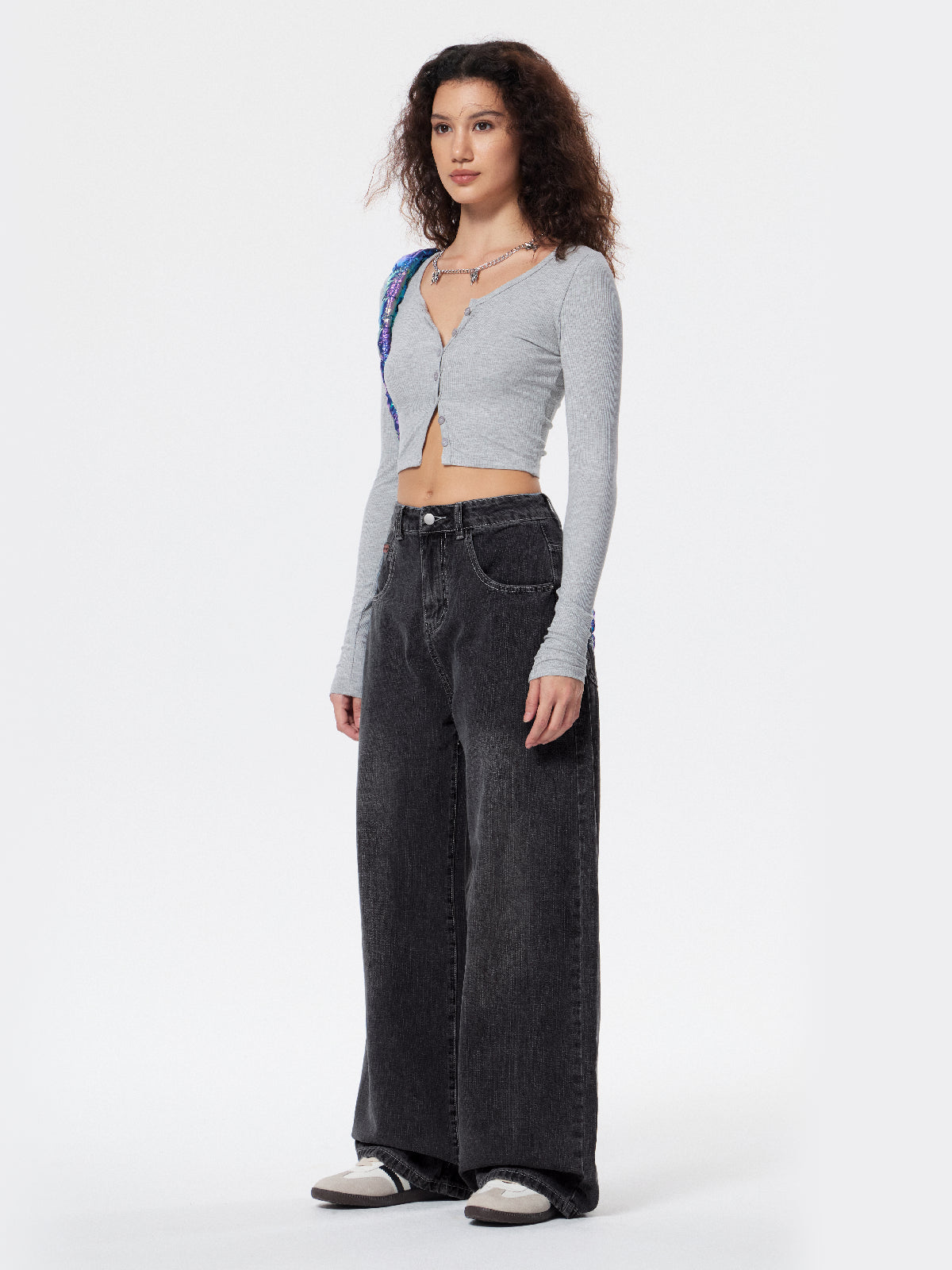 American Retro Distressed Washed Boyfriend Jeans