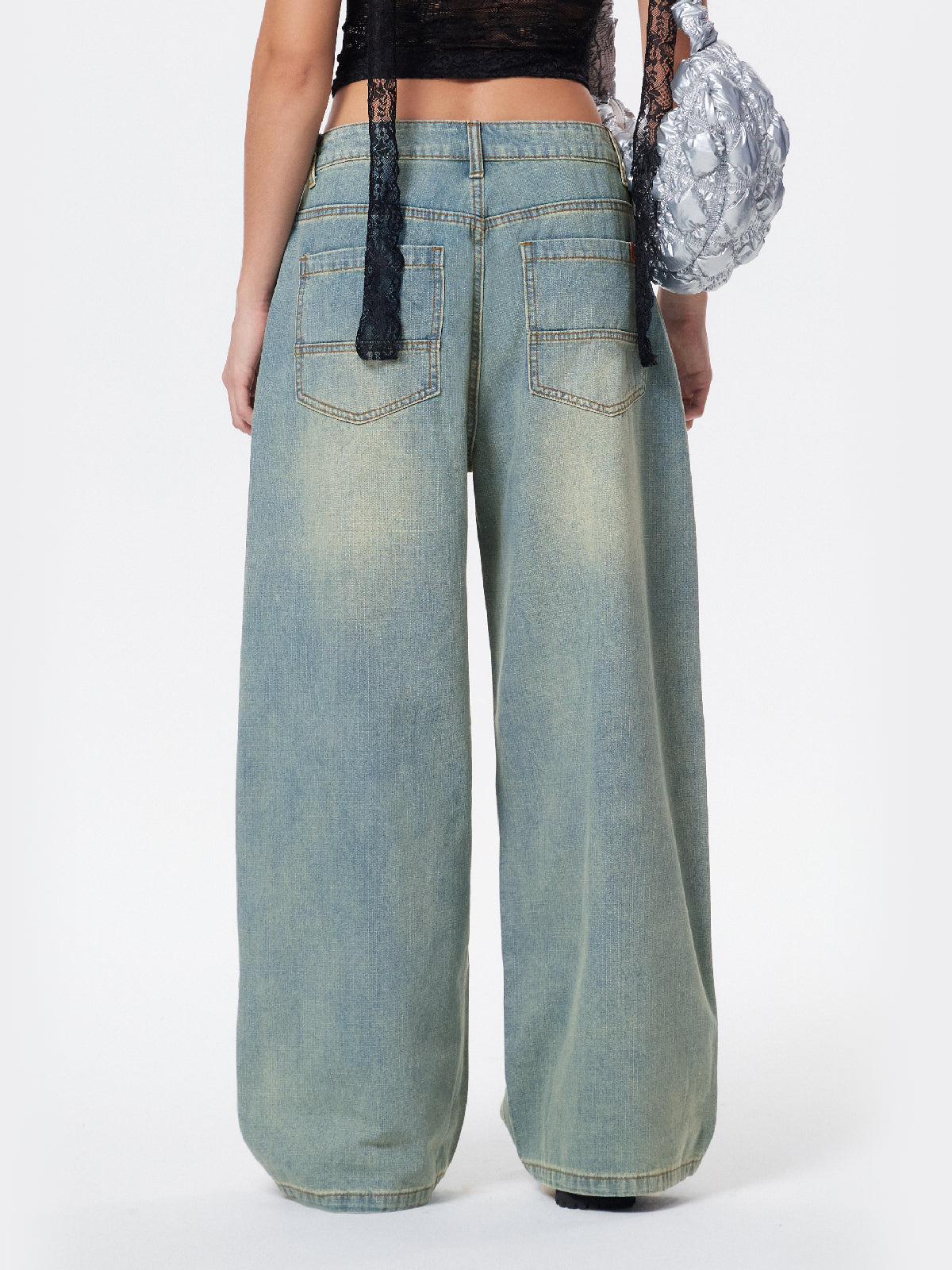American Retro Distressed Washed Boyfriend Jeans