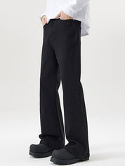 High Street Black Scimitar Slightly Flared Loose Jeans