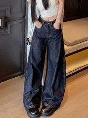 Vintage Washed Wide Legs Boyfriend Jeans