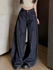 Vintage Washed Wide Legs Boyfriend Jeans