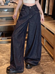 Vintage Washed Wide Legs Boyfriend Jeans