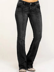 Slimming Slimming Water Wash Flare Jeans