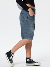 Personalized Pocket Denim Shorts