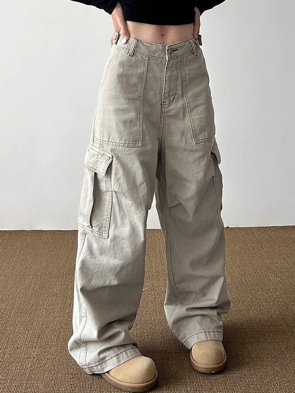 Multi-Pocket Design Cargo Jeans