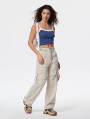 Multi-Pocket Design Cargo Jeans