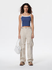 Multi-Pocket Design Cargo Jeans