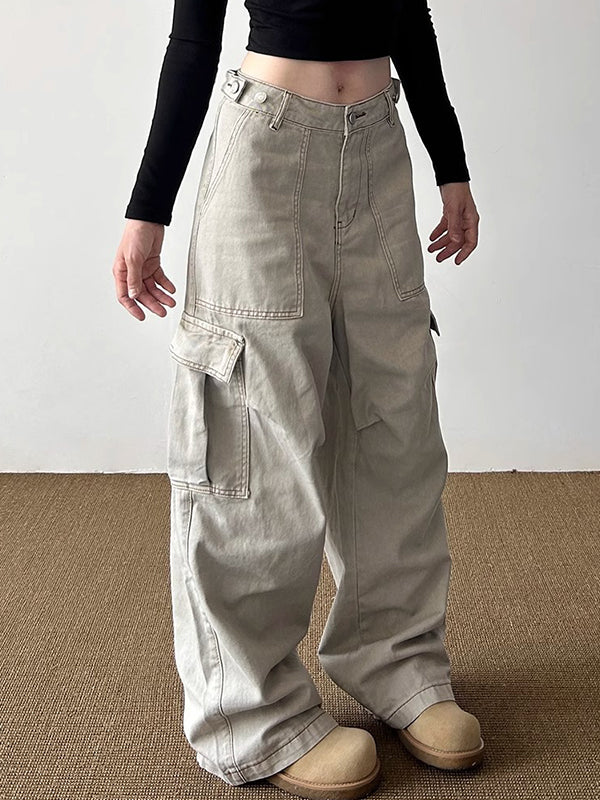 Multi-Pocket Design Cargo Jeans