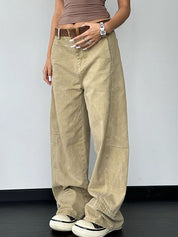 Designer Machete Wide Leg Boyfriend Jeans