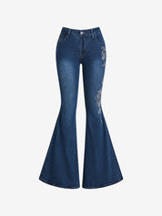 Vintage Gradient Niche Flare Jeans