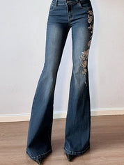 Vintage Gradient Niche Flare Jeans