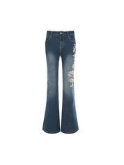 Vintage Gradient Niche Flare Jeans