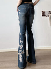 Vintage Gradient Niche Flare Jeans