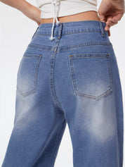 Mid-low Rise Baggy Boyfriend Jeans