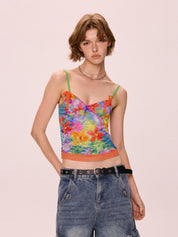 Sweet Spice Girl Bow Tie Cami Top