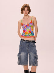Sweet Spice Girl Bow Tie Cami Top