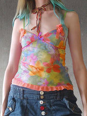 Sweet Spice Girl Bow Tie Cami Top