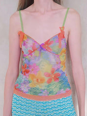 Sweet Spice Girl Bow Tie Cami Top