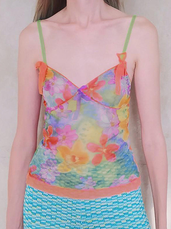 Sweet Spice Girl Bow Tie Cami Top