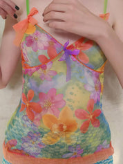 Sweet Spice Girl Bow Tie Cami Top