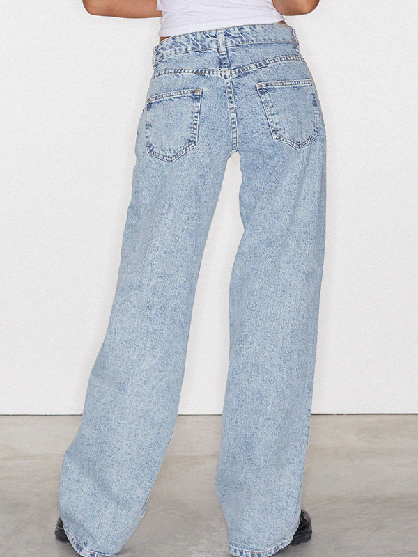 Casual Wash Boyfriend Jeans