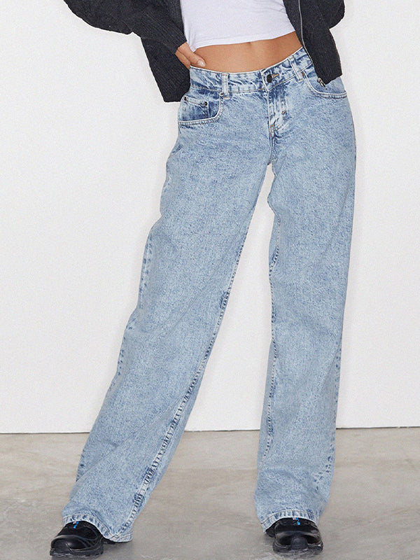 Casual Wash Boyfriend Jeans