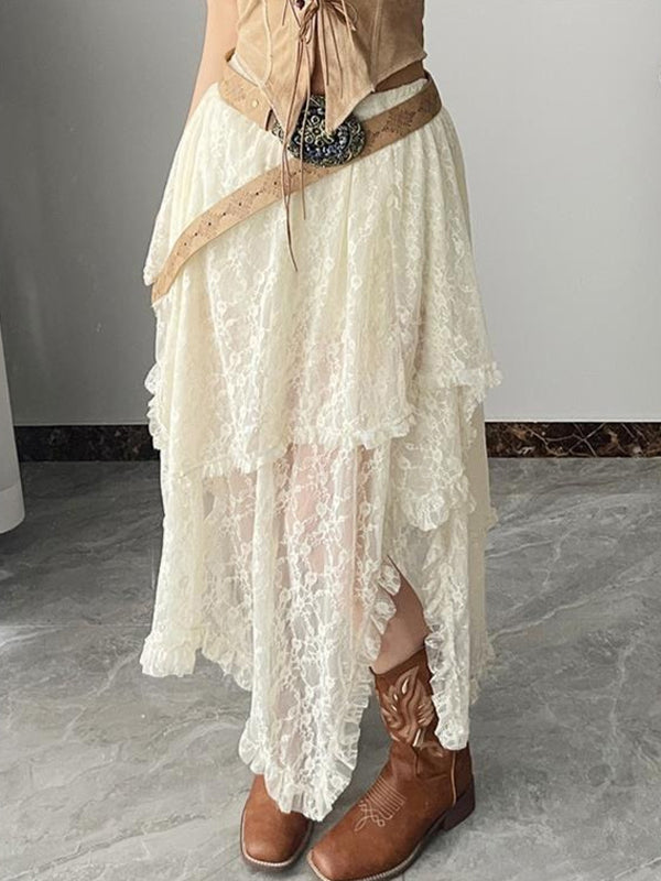 Boho Irregular Maxi Skirt