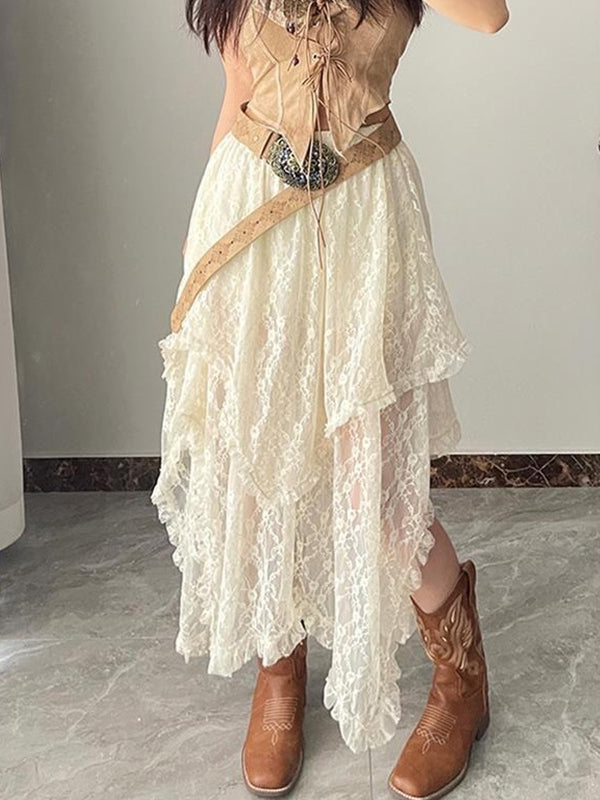 Boho Irregular Maxi Skirt