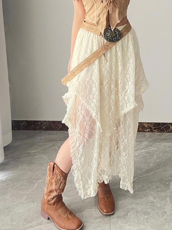Boho Irregular Maxi Skirt