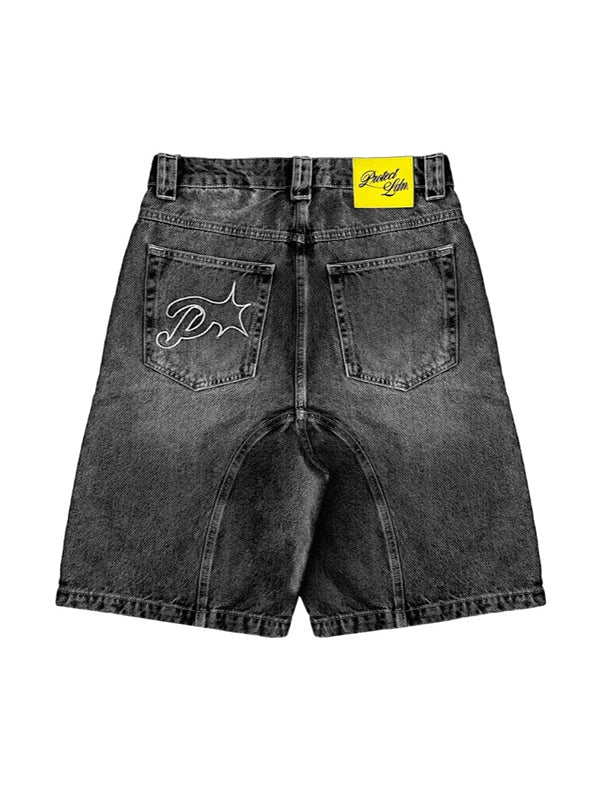 Retro Casual Denim Shorts