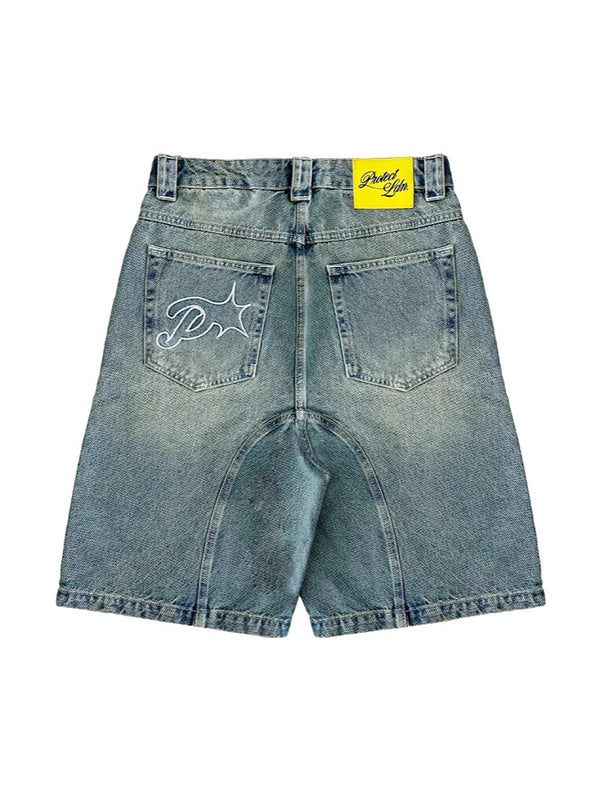 Retro Casual Denim Shorts