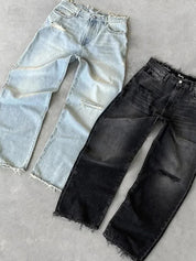 Washed Aged Boyfriend Jeans