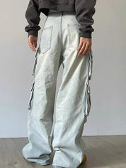 Vintage Multi-Pocket Cargo Jeans