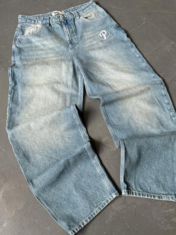 Vintage Embroidery Boyfriend Jeans