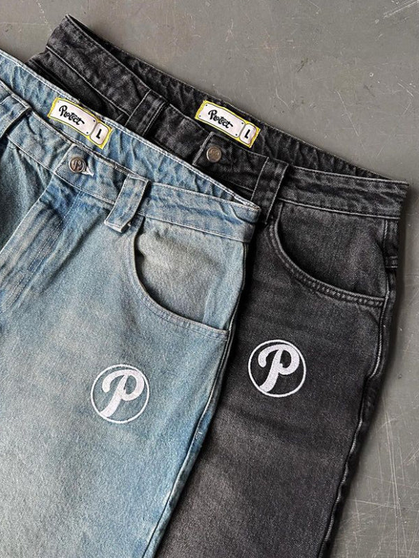 Vintage Embroidery Boyfriend Jeans