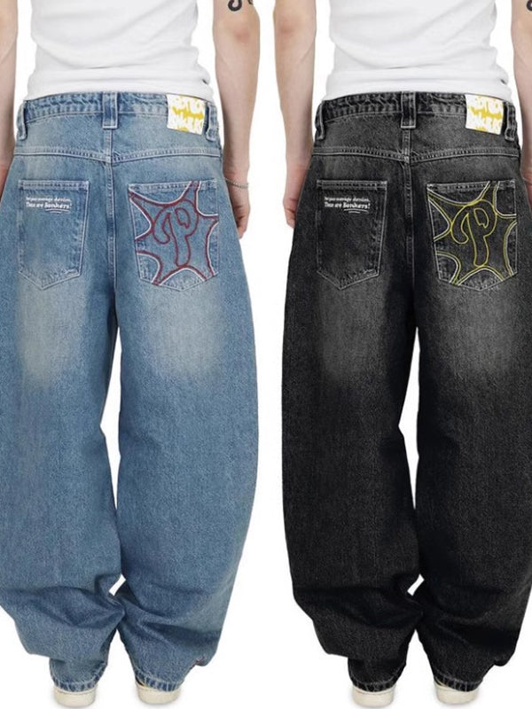 Vintage Embroidery Boyfriend Jeans