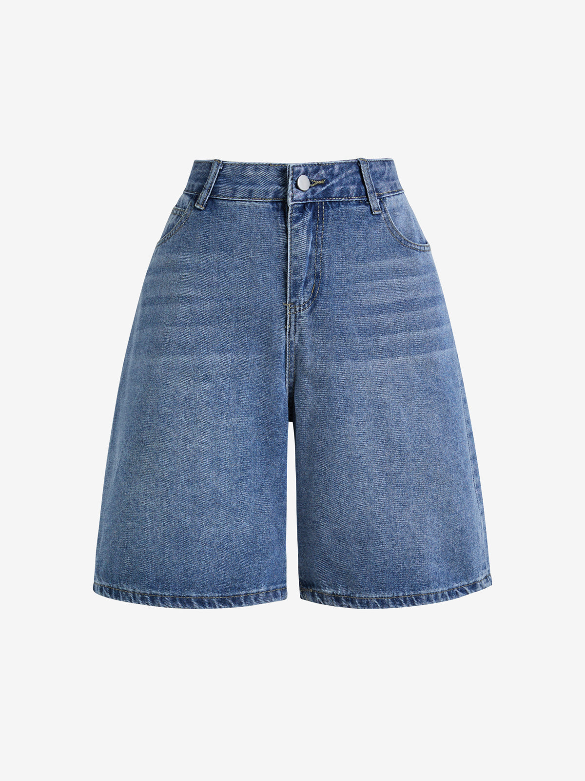 Vintage Wash Denim Shorts