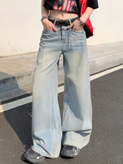 Washed Spice Loose Boyfriend Jeans